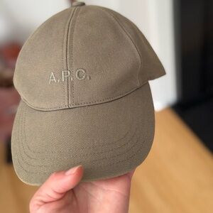 A.P.C. Two-Tone Black and Tan Cap